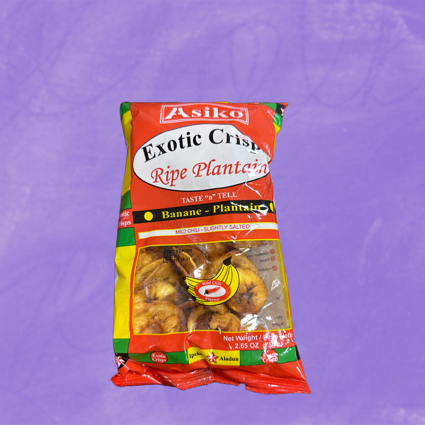 Asiko Exotic crisps plantain chips