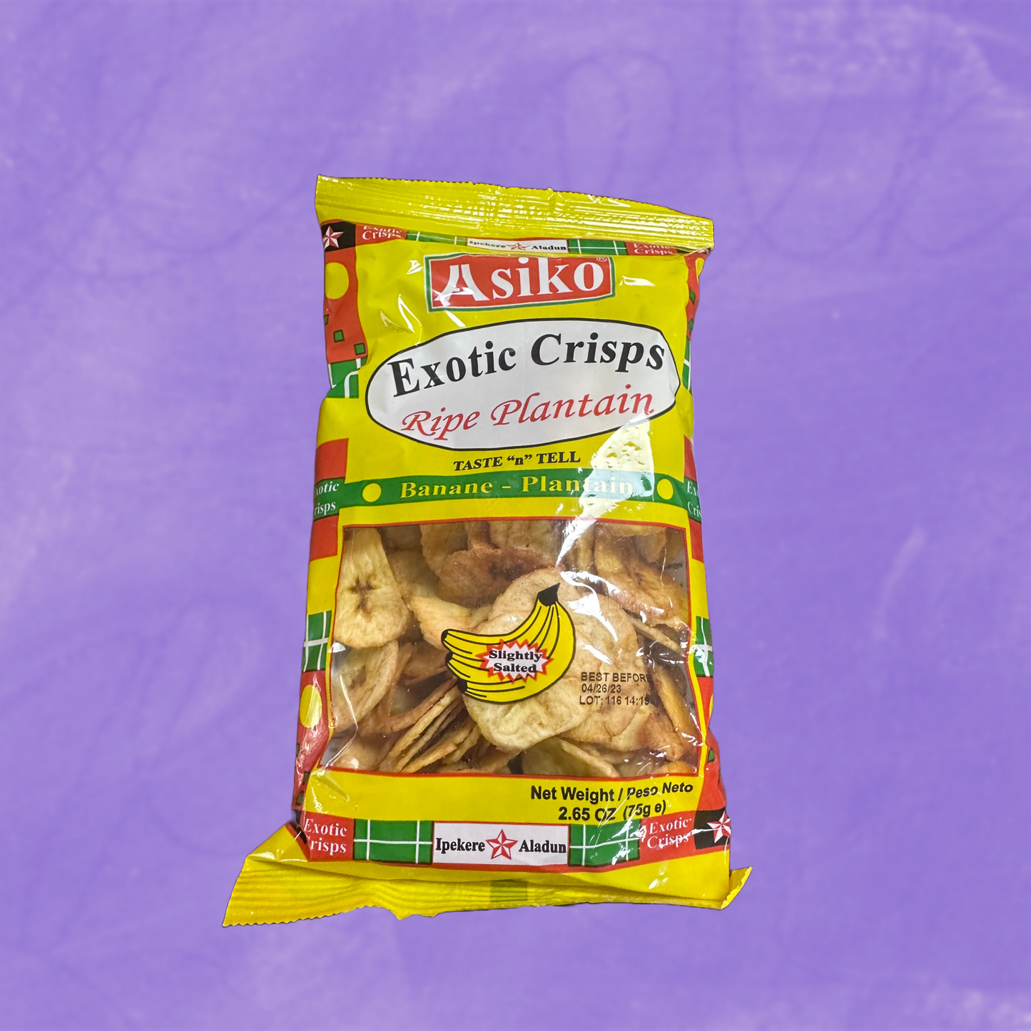 Asiko Exotic crisps plantain chips