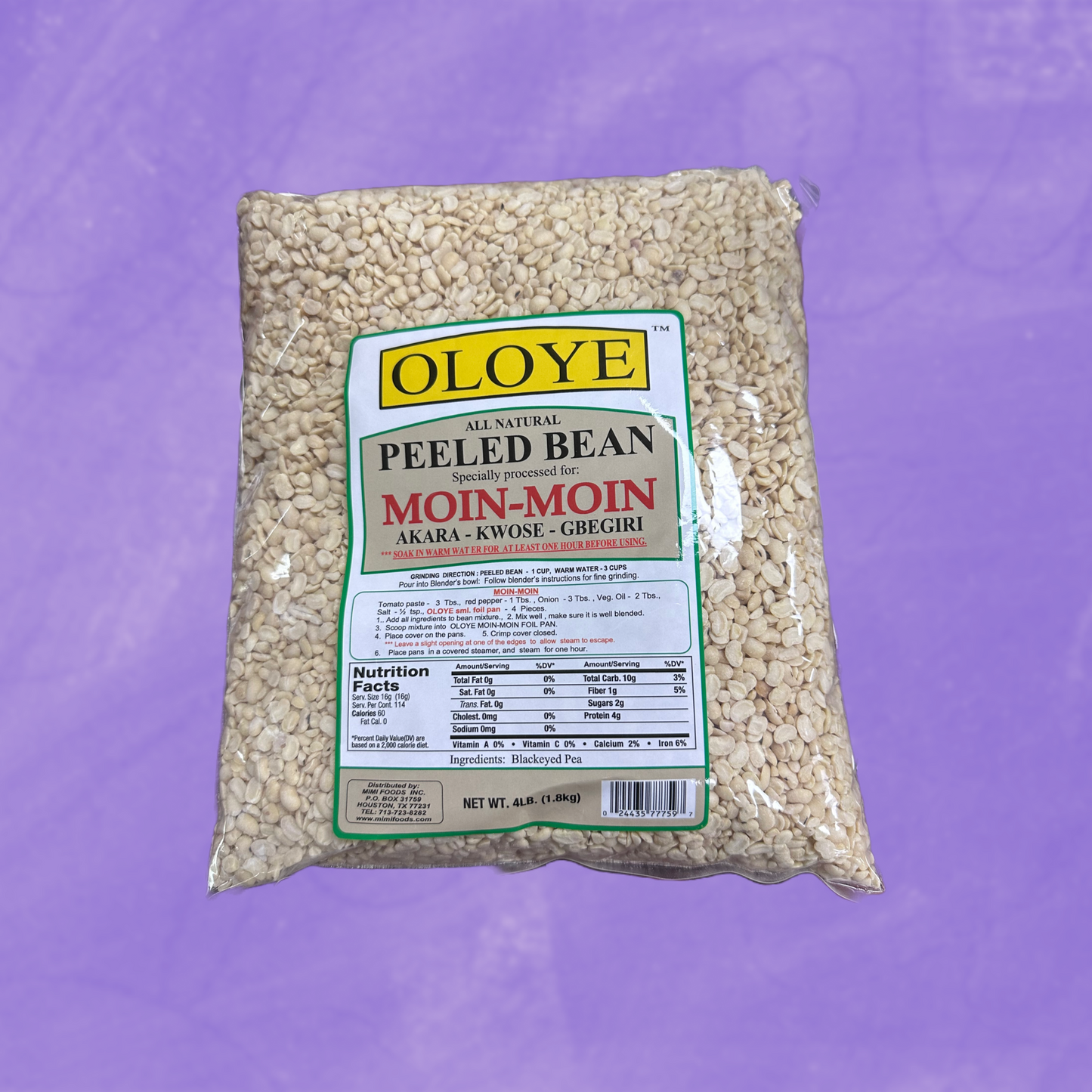 Oloye Peeled Beans